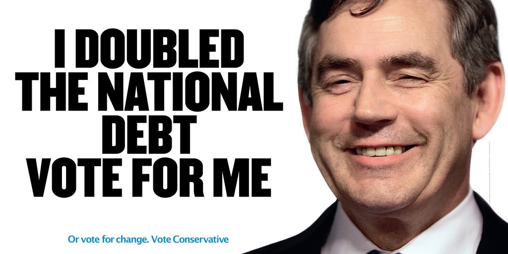 Wahlplakat der Tories